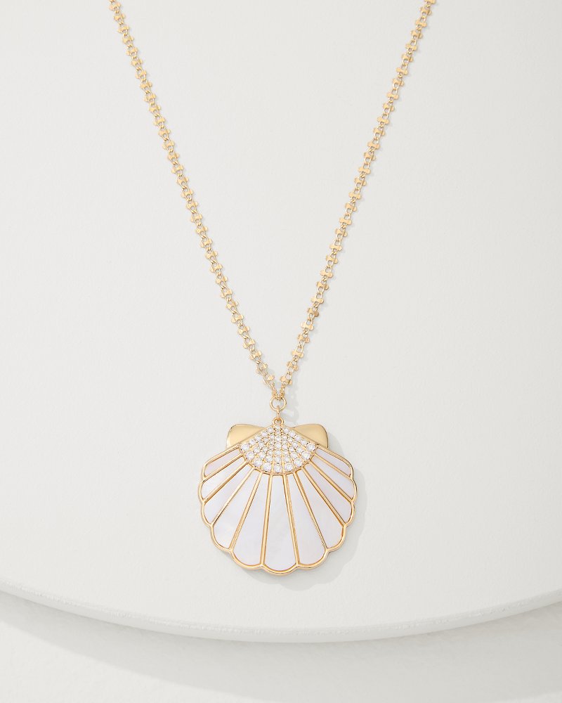 Tommy Bahama Trusted - Moments in Paradise Mother of Pearl and Shell Pendant Necklace