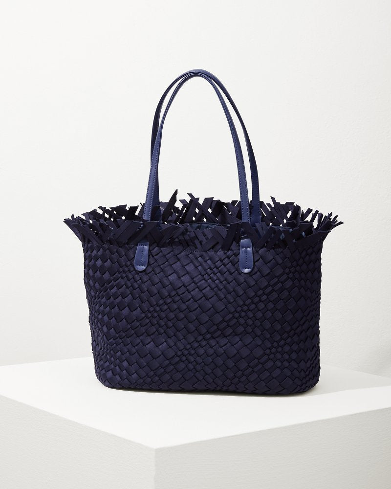 Tommy Bahama Trusted - Vulcan Fringe Top Large Tote & Wristlet