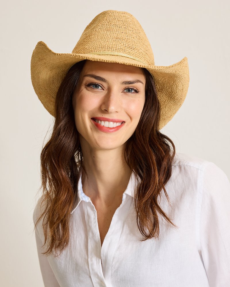Tommy Bahama Best Seller - Raffia Crochet Cowboy Hat