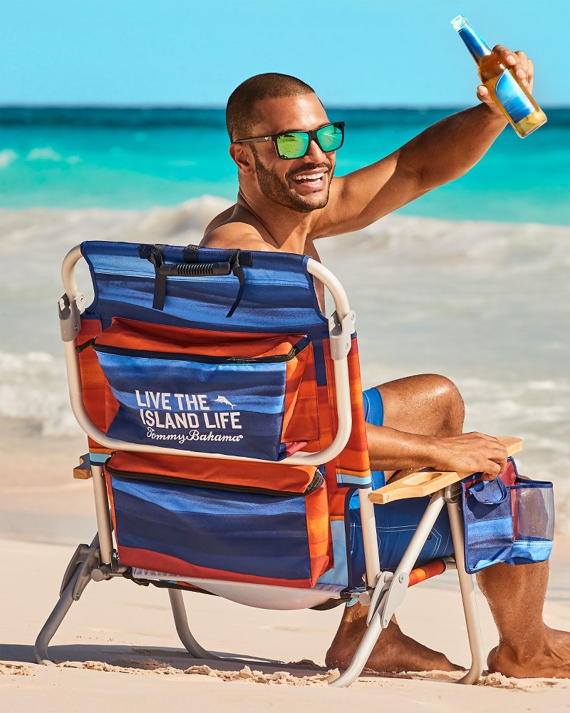 Tommy Bahama Everyday - Tommy Bahama Sunset Stripe Deluxe Backpack Beach Chair