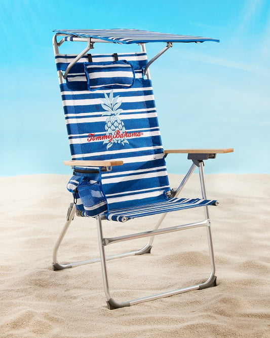 Tommy Bahama Trending - Tommy Bahama Pineapple Stripe Highboy Chair with Shade