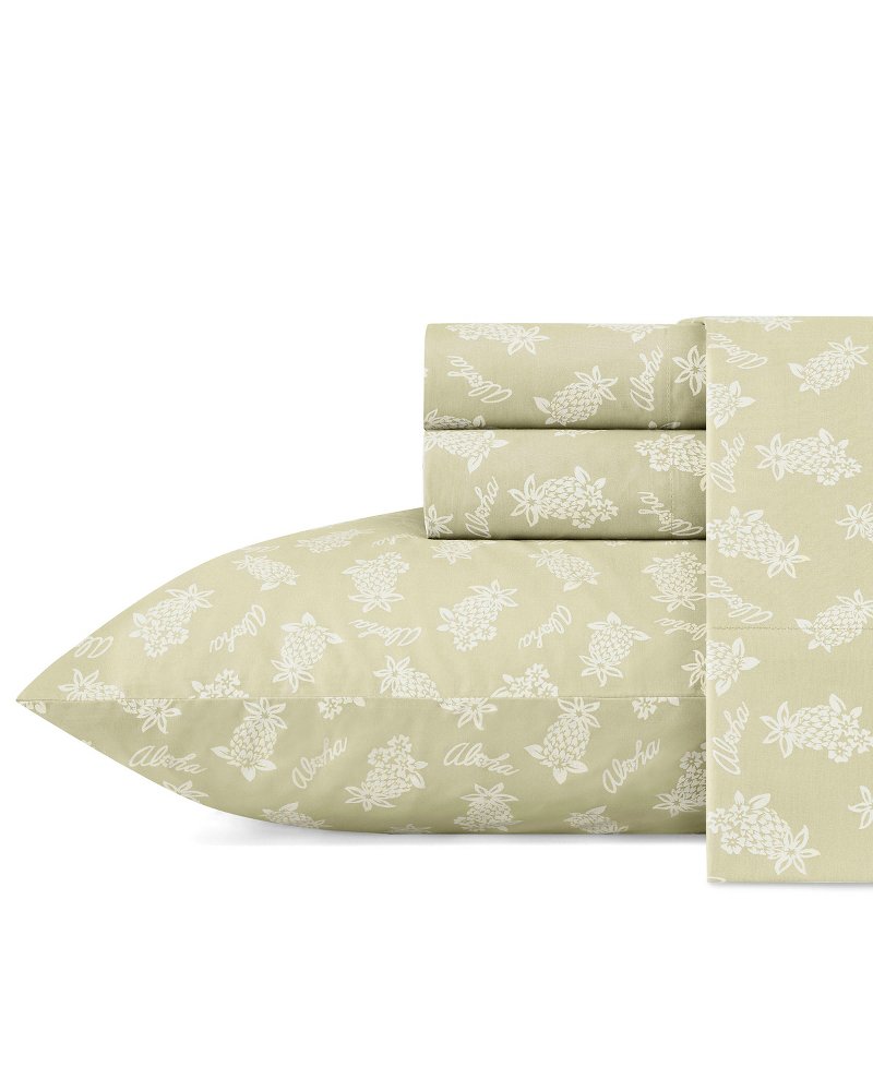 Tommy Bahama Signature - Aloha Pineapple Queen Sheet Set