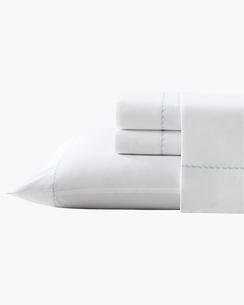 Tommy Bahama Popular - Solid 4-Piece Queen Sheet Set - Blue