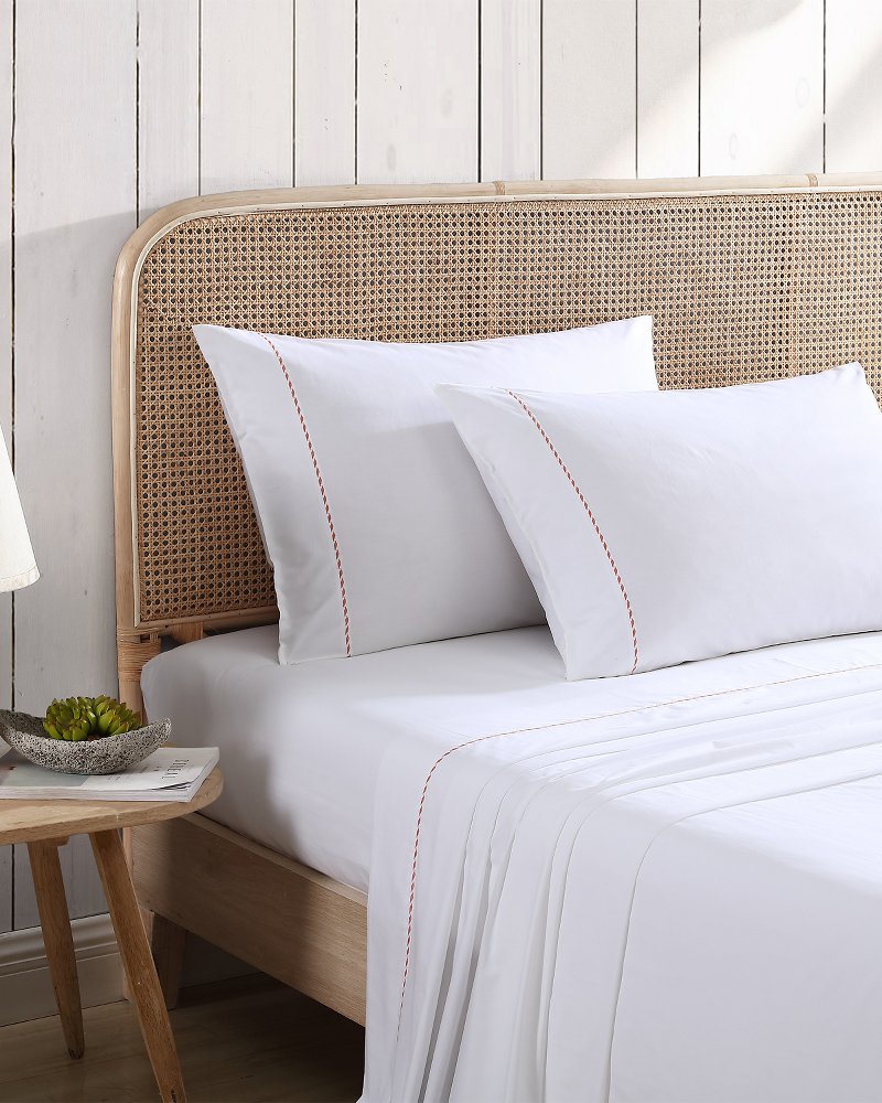Tommy Bahama Best Seller - Solid 4-Piece Queen Sheet Set - Orange