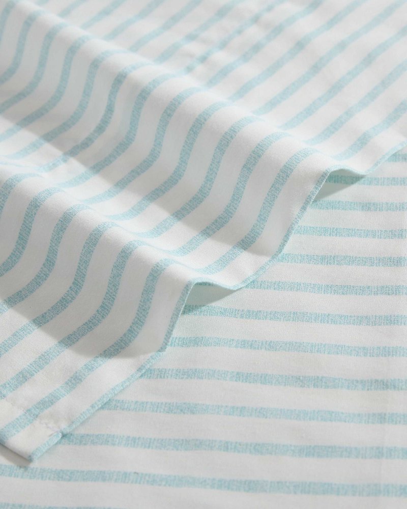 Tommy Bahama Premium - Cool Beach Stripe 4-Piece Queen Sheet Set