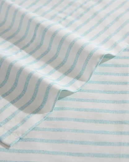 Tommy Bahama Premium - Cool Beach Stripe 4-Piece Queen Sheet Set