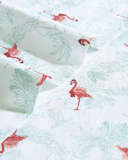 Tommy Bahama Special Offer - Flamingo Santa 4-Piece Queen Sheet Set