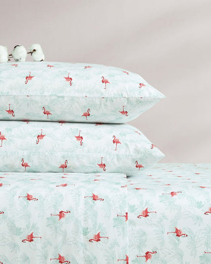 Tommy Bahama Special Offer - Flamingo Santa 4-Piece King Sheet Set