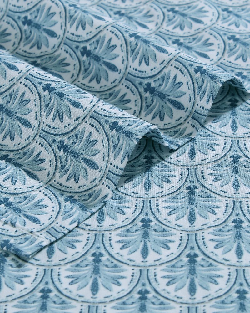 Tommy Bahama Smart Buy - Coastal Batik Blue 4-Piece King Sheet Set
