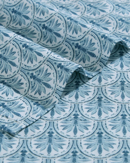 Tommy Bahama Smart Buy - Coastal Batik Blue 4-Piece King Sheet Set