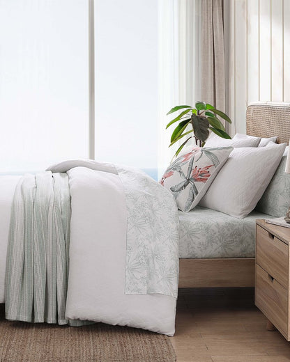 Tommy Bahama Discount - Wicker Woven 3-Piece Full/Queen Comforter Set