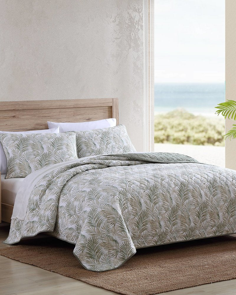 Tommy Bahama Essential - Maui Palm 3-Piece Full/Queen Quilt Set