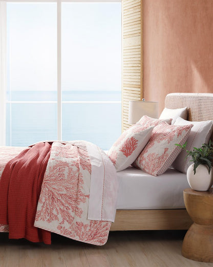Tommy Bahama Featured - Coral Garden Reversible 2-Piece Twin Quilt Set