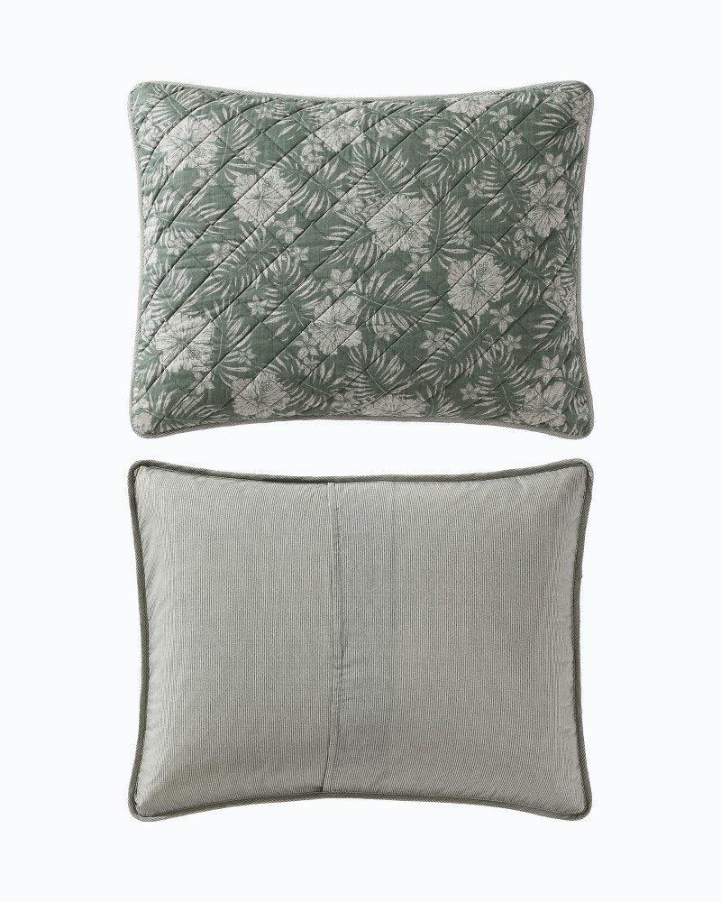 Tommy Bahama Best Price - Hibiscus Jungle Reversible 3-Piece Full/Queen Quilt Set
