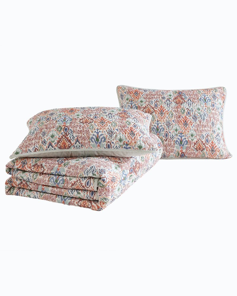 Tommy Bahama Best Seller - Ikat Tropics Reversible 3-Piece King Quilt Set