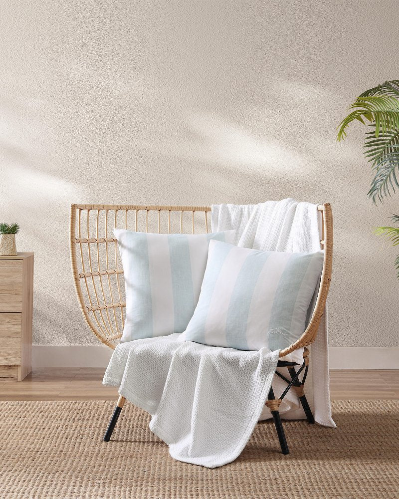 Tommy Bahama Classic - Awning Stripe Blue Decorative Pillow