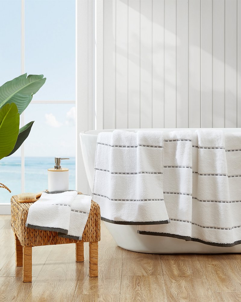 Tommy Bahama Deals - Ridley Grey 3-Piece Towel Set