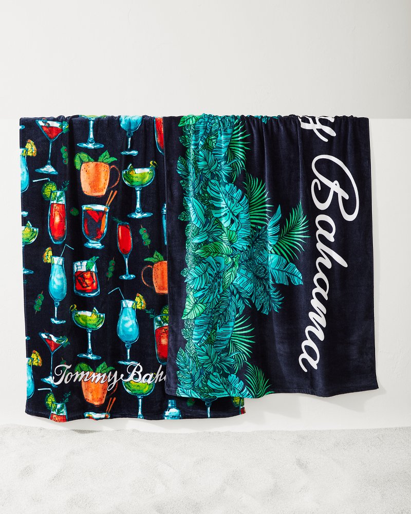 Tommy Bahama Trending - All Nighter & Baja Who Can Toucan Beach Towels — Set of 2