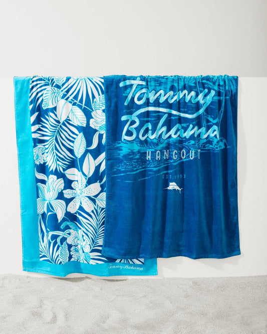Tommy Bahama Signature - High Tide Hangout & Island Cays Blooms Beach Towels — Set of 2