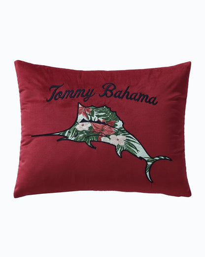Tommy Bahama Exclusive - Holiday Marlin Velvet Embroidered Decorative Pillow