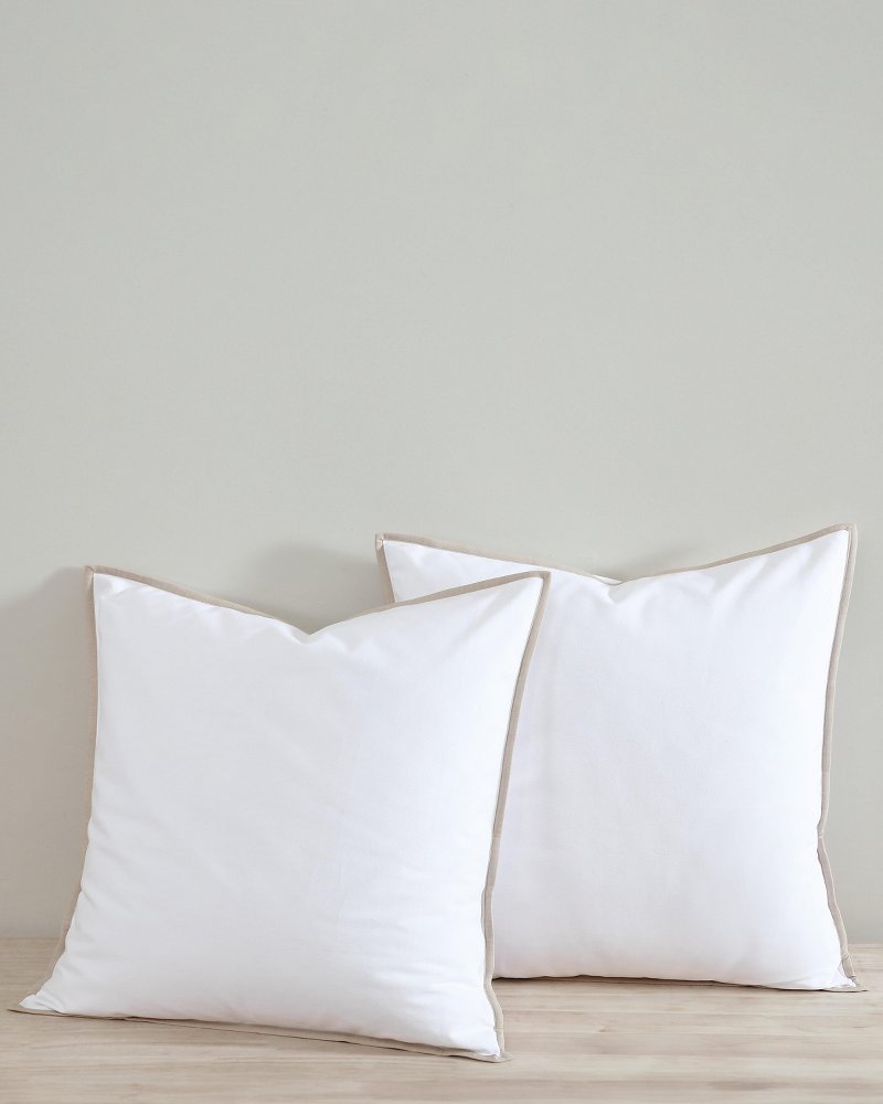 Tommy Bahama New - Bahama Basic Canvas White European Shams - Set of 2