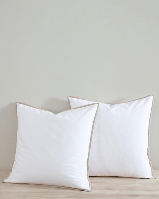 Tommy Bahama New - Bahama Basic Canvas White European Shams - Set of 2