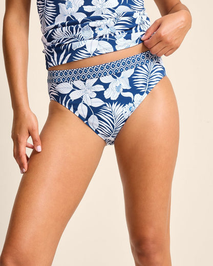 Tommy Bahama Hot Sale - Island Cays Blooms High-Waist Bikini Bottoms