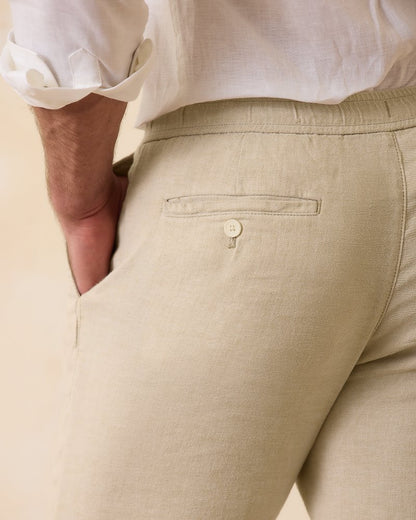 Tommy Bahama Trending - Beach Coast Linen-Blend Elastic-Waist Pants