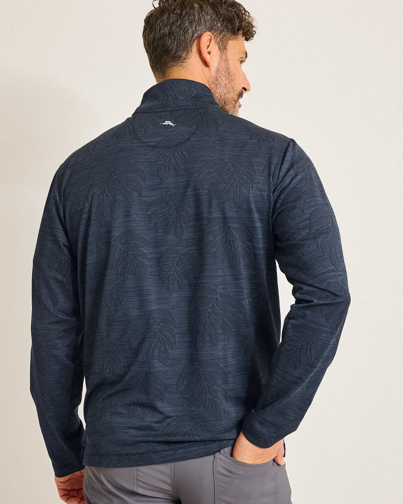 Tommy Bahama New - Monstera Fade IslandZone® Half-Zip Sweatshirt