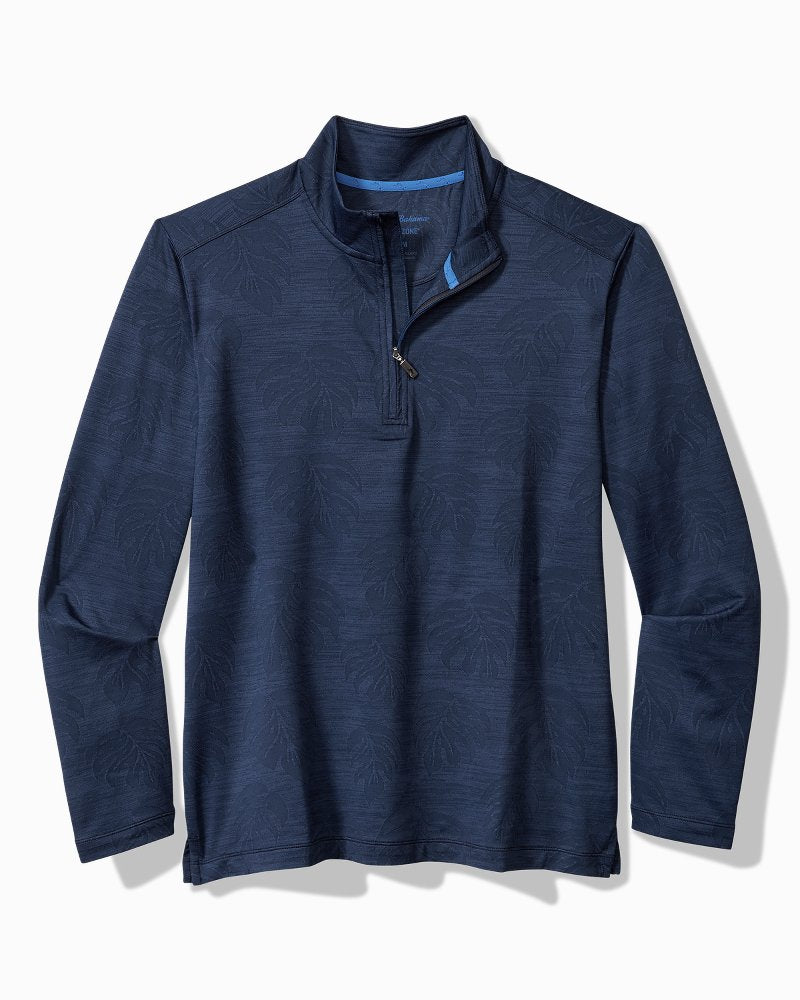 Tommy Bahama Everyday - Monstera Fade IslandZone® Half-Zip Sweatshirt