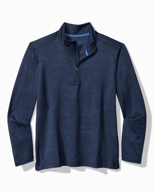 Tommy Bahama Everyday - Monstera Fade IslandZone® Half-Zip Sweatshirt