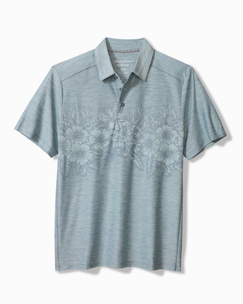 Tommy Bahama Customer Favorite - Palm Coast Hibiscus Border IslandZone® Polo