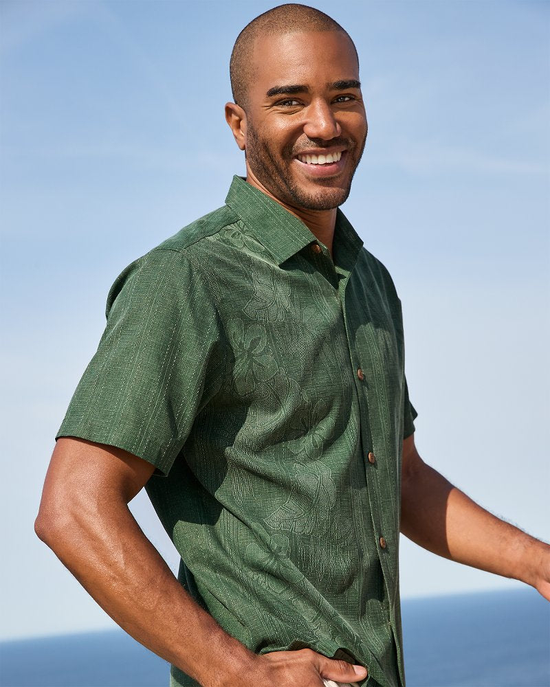 Tommy Bahama Latest - Bali Border Silk Camp Shirt