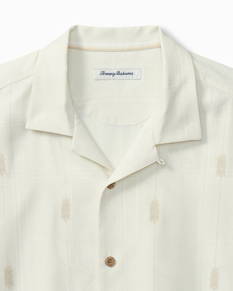 Tommy Bahama Popular - Pina Palms Embroidered Silk Camp Shirt