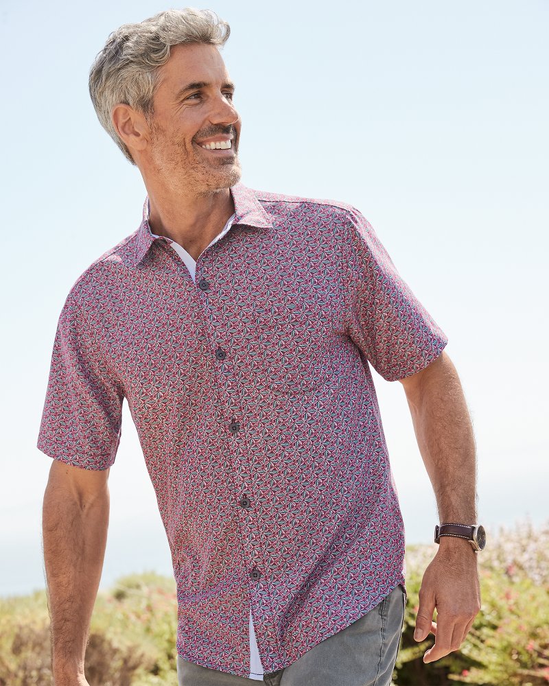 Tommy Bahama Signature - Coconut Point Beachcomber Geo IslandZone® Camp Shirt