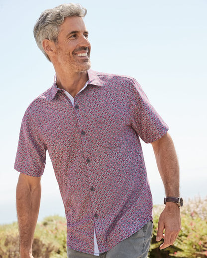 Tommy Bahama Signature - Coconut Point Beachcomber Geo IslandZone® Camp Shirt