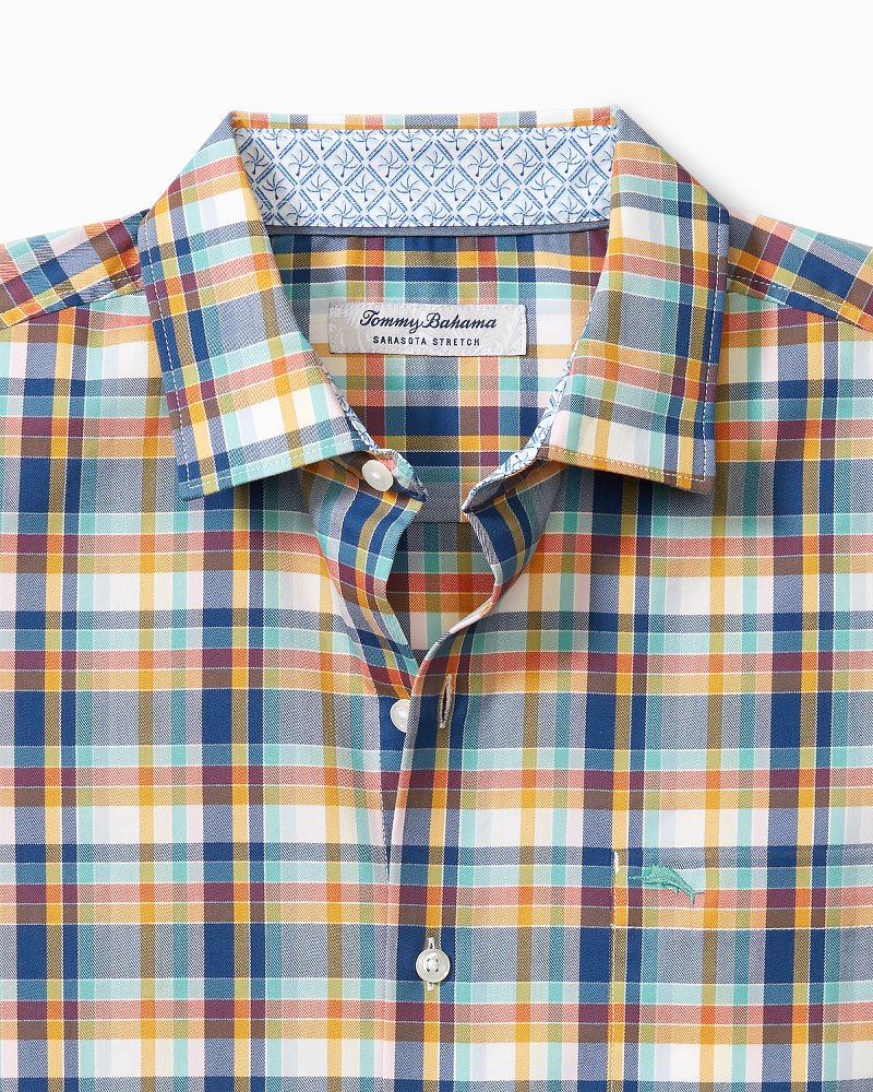 Tommy Bahama Deals - Sarasota Stretch Grenada Check IslandZone® Shirt
