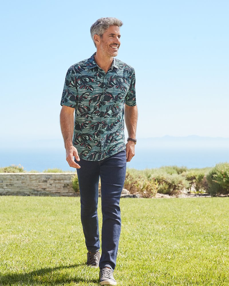Tommy Bahama Popular - Tortola Verde Fronds Short-Sleeve Shirt