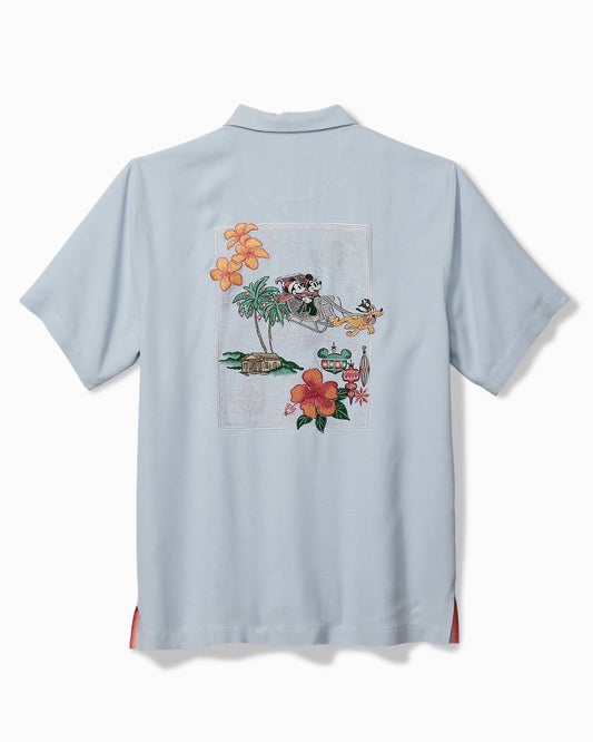 Tommy Bahama Latest - Disney Huladay Sleigh Ride Silk Camp Shirt