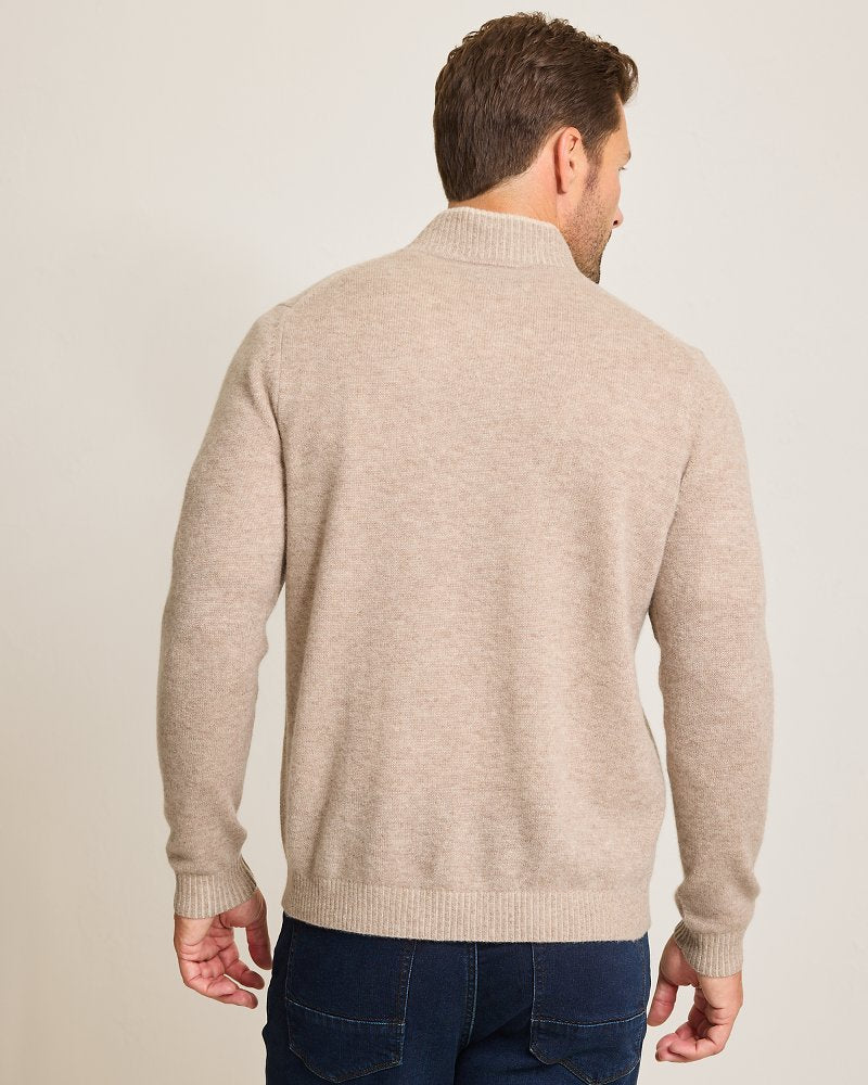 Tommy Bahama Discount - Soft Sands Cashmere Button-Mock Sweater