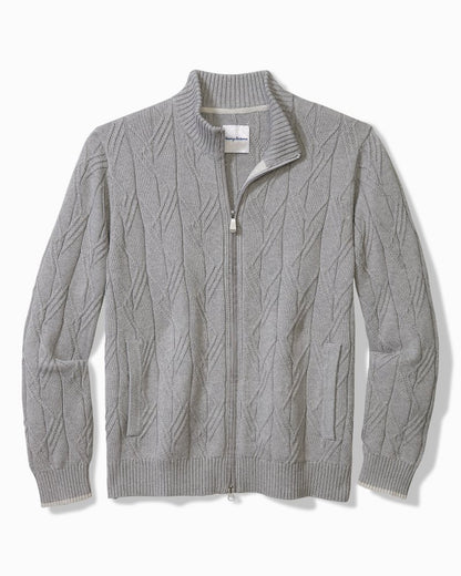 Tommy Bahama Quality - Capital Cable Full-Zip Cardigan