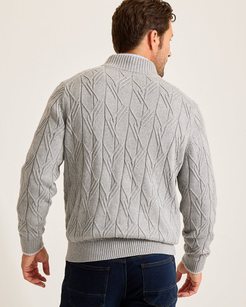 Tommy Bahama Quality - Capital Cable Full-Zip Cardigan