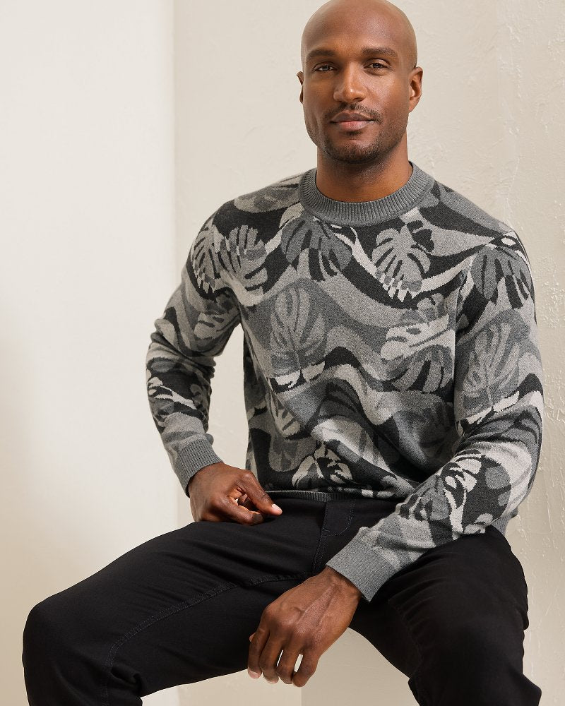 Tommy Bahama Deals - Monstera Camouflage Crew Sweater