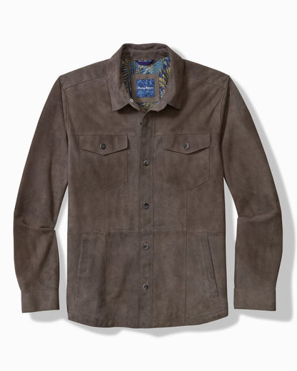 Tommy Bahama Popular - Boulder Ridge Suede Shirt Jacket
