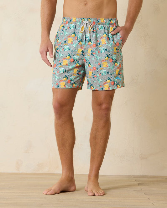 Tommy Bahama Classic - Naples Tales of a Cocktail 6-Inch Swim Trunks