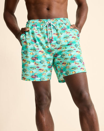 Tommy Bahama Trending - Naples Fintastic 6-Inch Swim Trunks