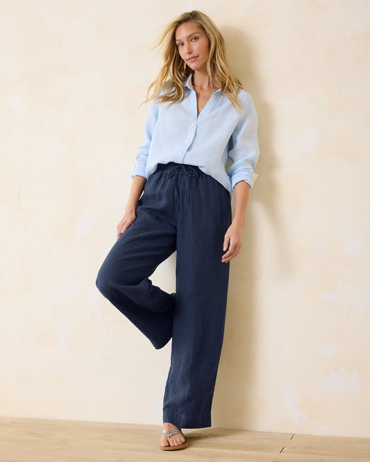 Tommy Bahama Latest - Two Palms High-Rise Linen Easy Pants