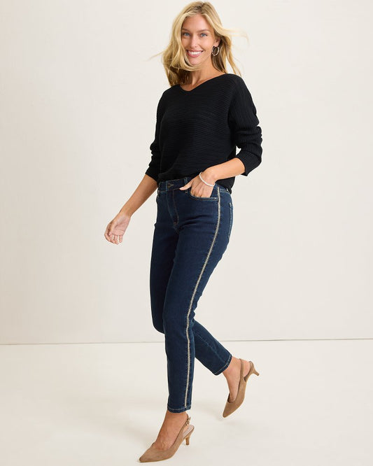 Tommy Bahama Exclusive - Boracay® Indigo Tux High-Rise Ankle Jeans