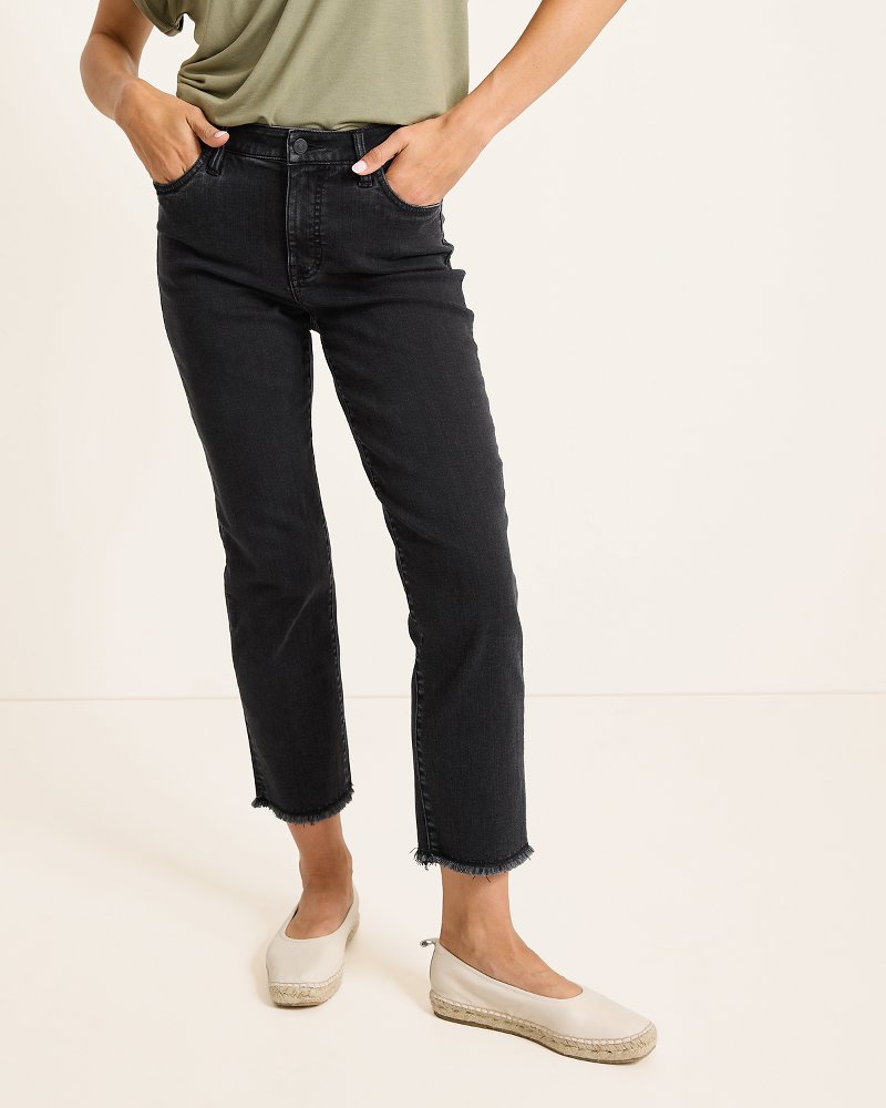 Tommy Bahama Trending - High-Rise Cropped Straight-Leg Jeans
