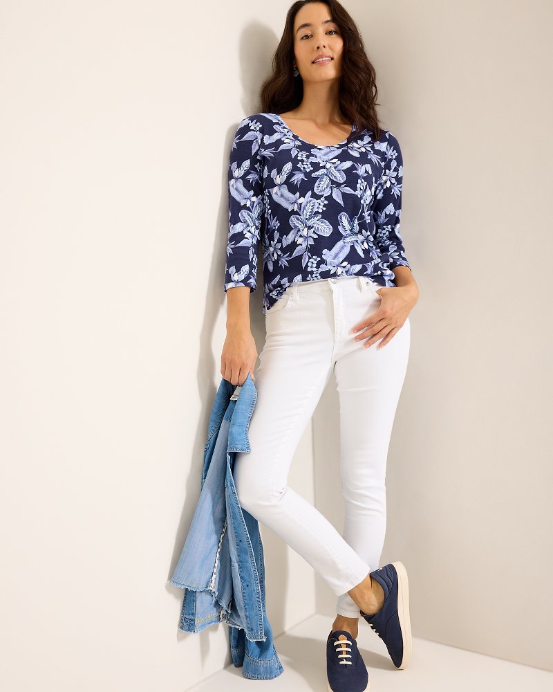 Tommy Bahama Everyday - Ashby Isles Hightide Flora 3/4-Sleeve T-Shirt